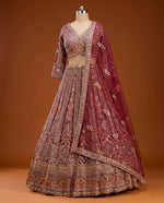 Butterfly Net Lehenga with Sequins Embroidery & Cancan Canvas Layers | Semi-Stitched