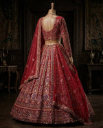 Butterfly Net Lehenga with Sequins Embroidery & Cancan Canvas Layers | Semi-Stitched