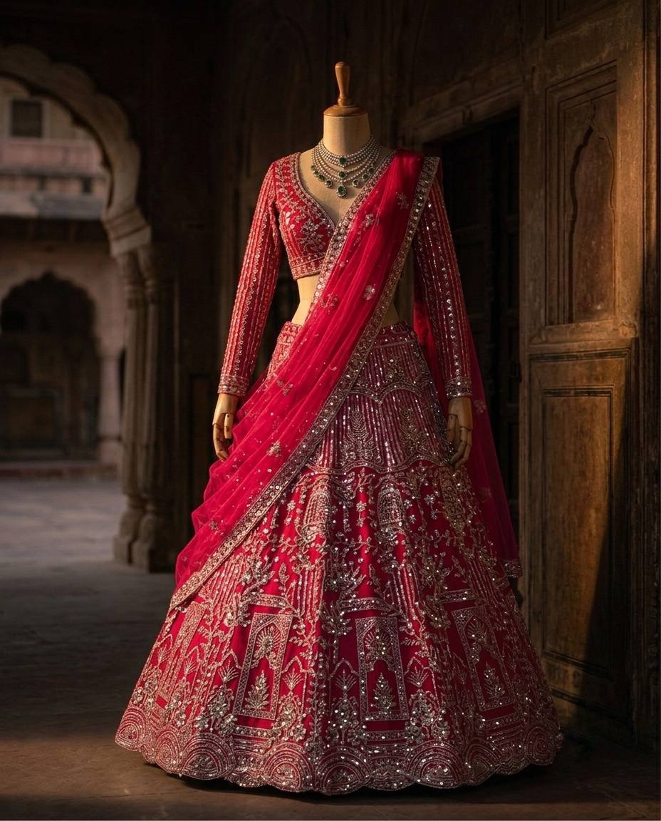 Soft Net Lehenga with Coding Sequins Work & Cancan Canvas Layers | Semi-Stitched
