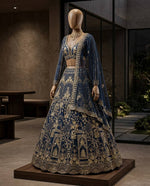 Soft Net Lehenga with Coding Sequins Work & Cancan Canvas Layers | Semi-Stitched