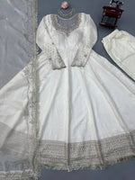 DESIGNER ANARKALI SUITWITH ORGANZA DUPATTA