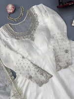 DESIGNER ANARKALI SUITWITH ORGANZA DUPATTA