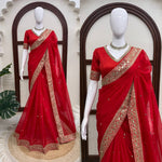 Red Designer Bridal Saree