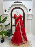 Red Designer Bridal Saree