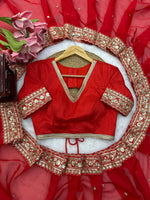 Red Designer Bridal Saree
