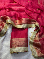 VIRAL- 2Fancy Chiffon Saree Ghungroo Hand Work Moti Lace with Blouse