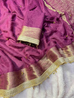 VIRAL- 2Fancy Chiffon Saree Ghungroo Hand Work Moti Lace with Blouse