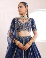 Premium Designer Blue Bridal Wedding lehenga
