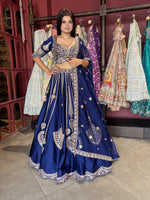 Premium Designer Blue Bridal Wedding lehenga