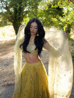 Designer Yellow Lehenga Choli Sequence Work Full Sleeve Blouse Wedding