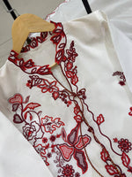 Pakistani Style Roman Silk Kurti Pant Dupatta Set Embroidery Work Festive