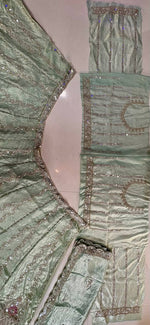 Tabby Silk Lehenga Choli Beads Cut Dana Sequins Work Semi Stitched with Dupatta