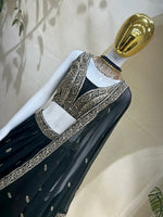 Black Georgette Lehenga Choli with Dupatta | Zari Sequins Embroidery Semi-Stitched Party Wear
