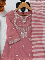 Salsa Silk Top Sharara Dupatta Set Thread Sequence Work Fully Stitched Women