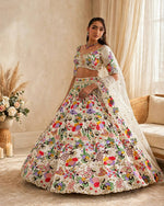 Premium Masti Silk Embroidered Flared Lehenga Choli Set