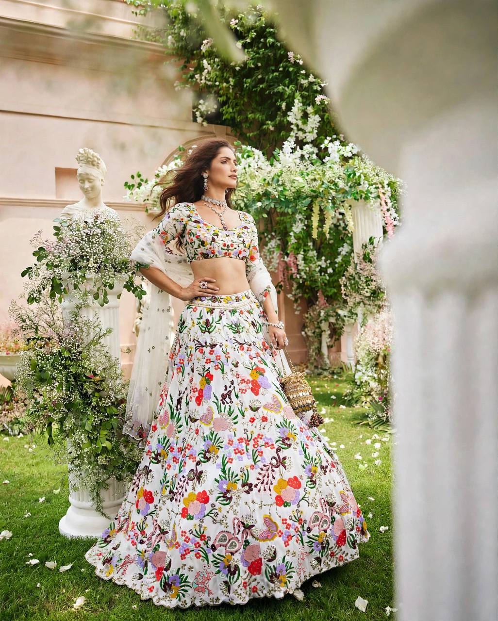Premium Masti Silk Embroidered Flared Lehenga Choli Set