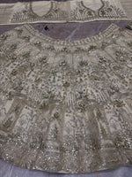 Premium Soft Net Sequins Flared Lehenga Choli Dupatta Set