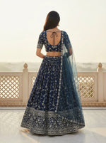 Georgette Embroidered Lehenga Choli with Net Dupatta Set