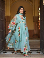 Buy Cyan Kurtis Online - Joshindia