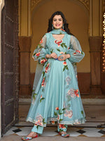 Buy Cyan Kurtis Online - Joshindia