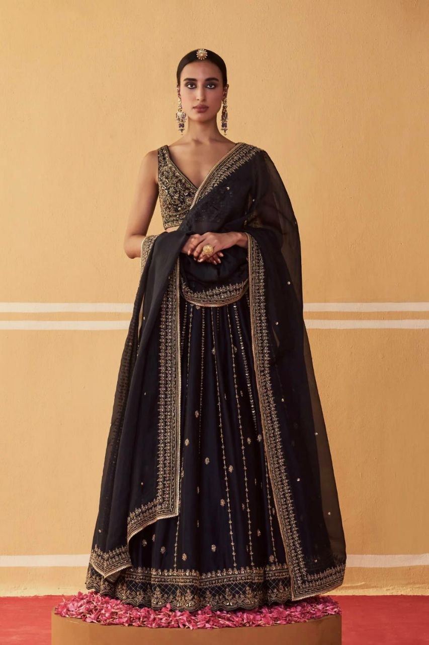 Amazing Black Designer lehenga Choli Buy It Now