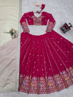 New Pink Georgette Designer Lehenga Choli
