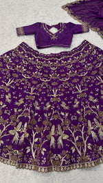 Purple Color Designer Silk Lehenga Choli