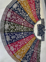 Multi Color Designer Faux Georgette Lehenga Choli