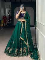 Premium Rangoli Silk Embroidery Designer Lehenga Choli