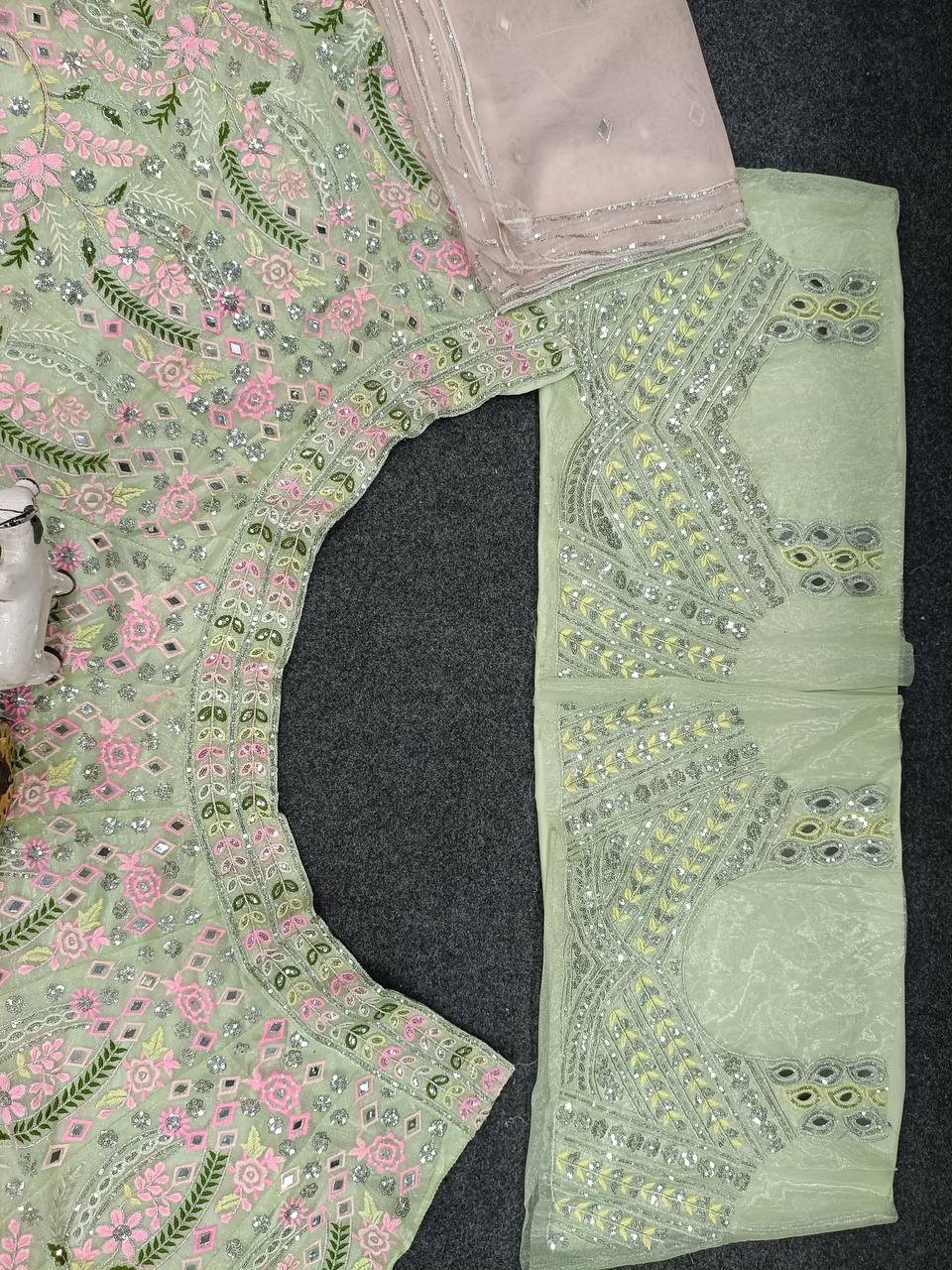 Designer Soft NetEmbroidery Lehenga Choli