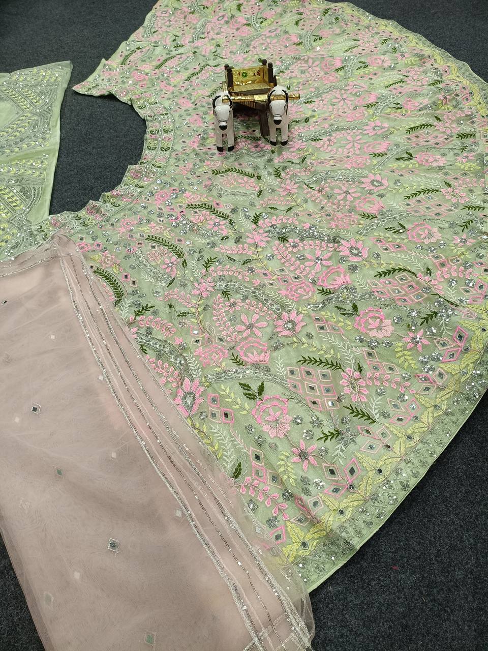 Designer Soft NetEmbroidery Lehenga Choli