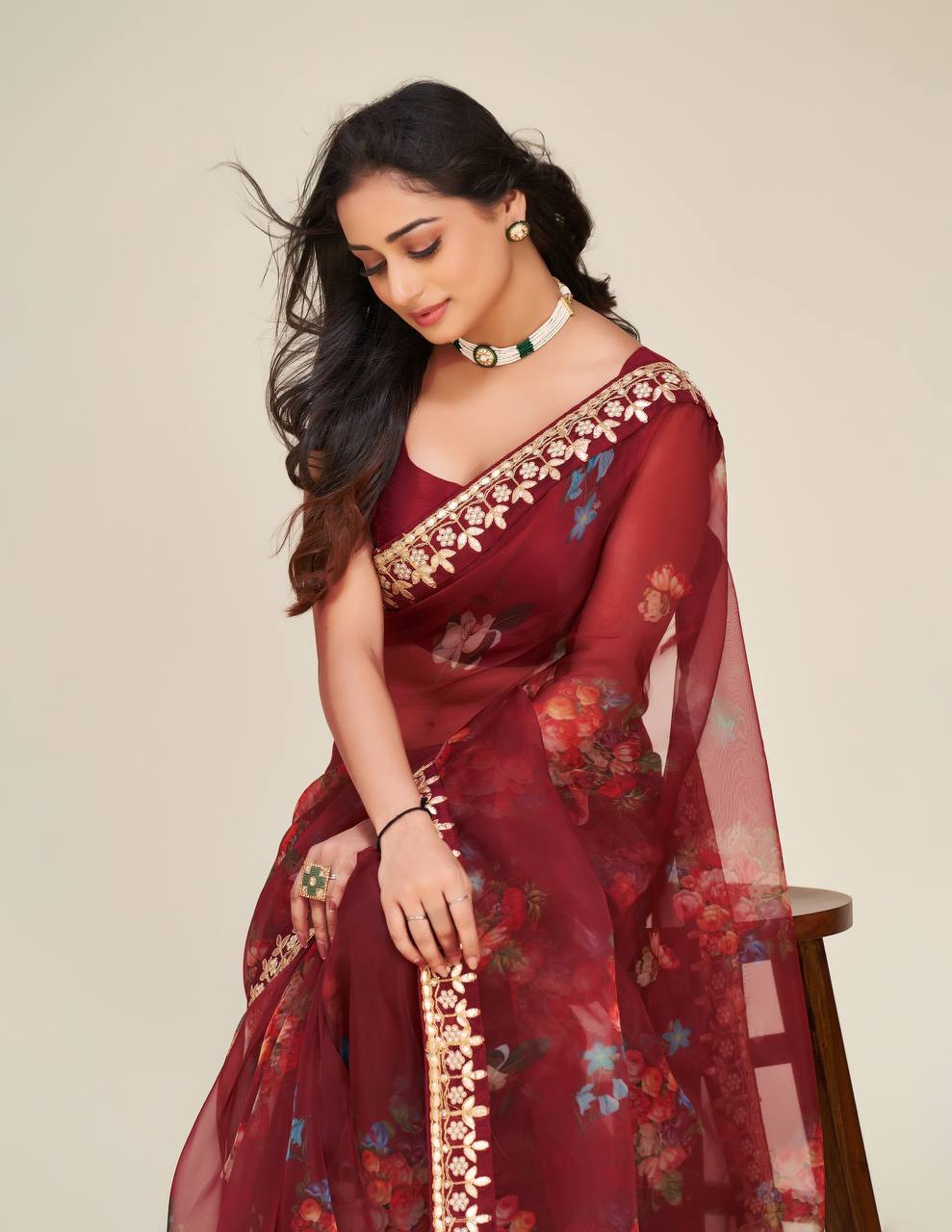 Buy Red Color Fashion Sarees Online - Joshindia