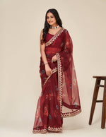 Buy Red Color Fashion Sarees Online - Joshindia