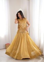 Cream Designer Salsa Crush Embroidered Lehenga Choli