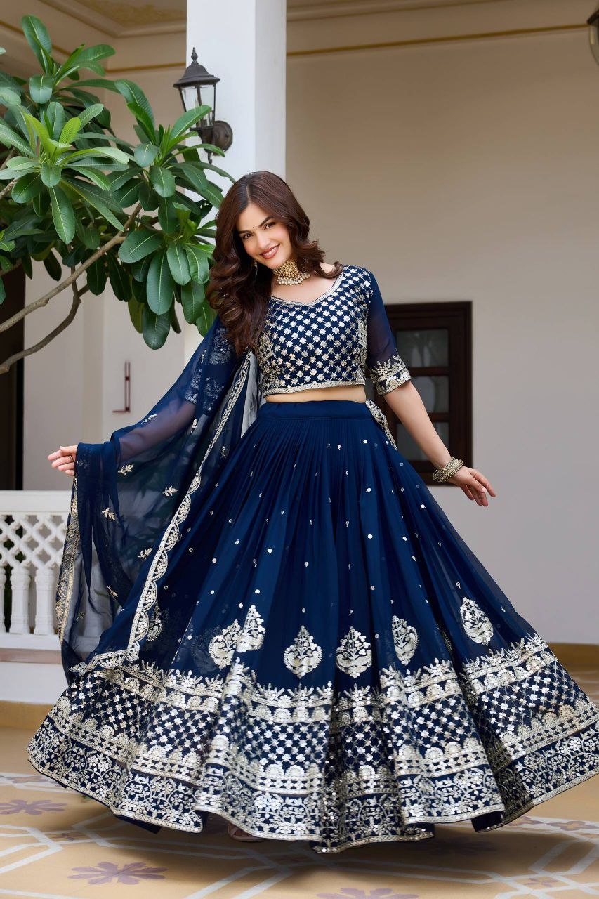 Heavy Fox Georgette Designer Lehenga Choli