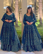 Buy Trendy Blue Lehenga Choli Online in India - Joshindia