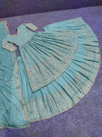 Buy Trendy Cyan Lehenga Choli Online in India - Joshindia