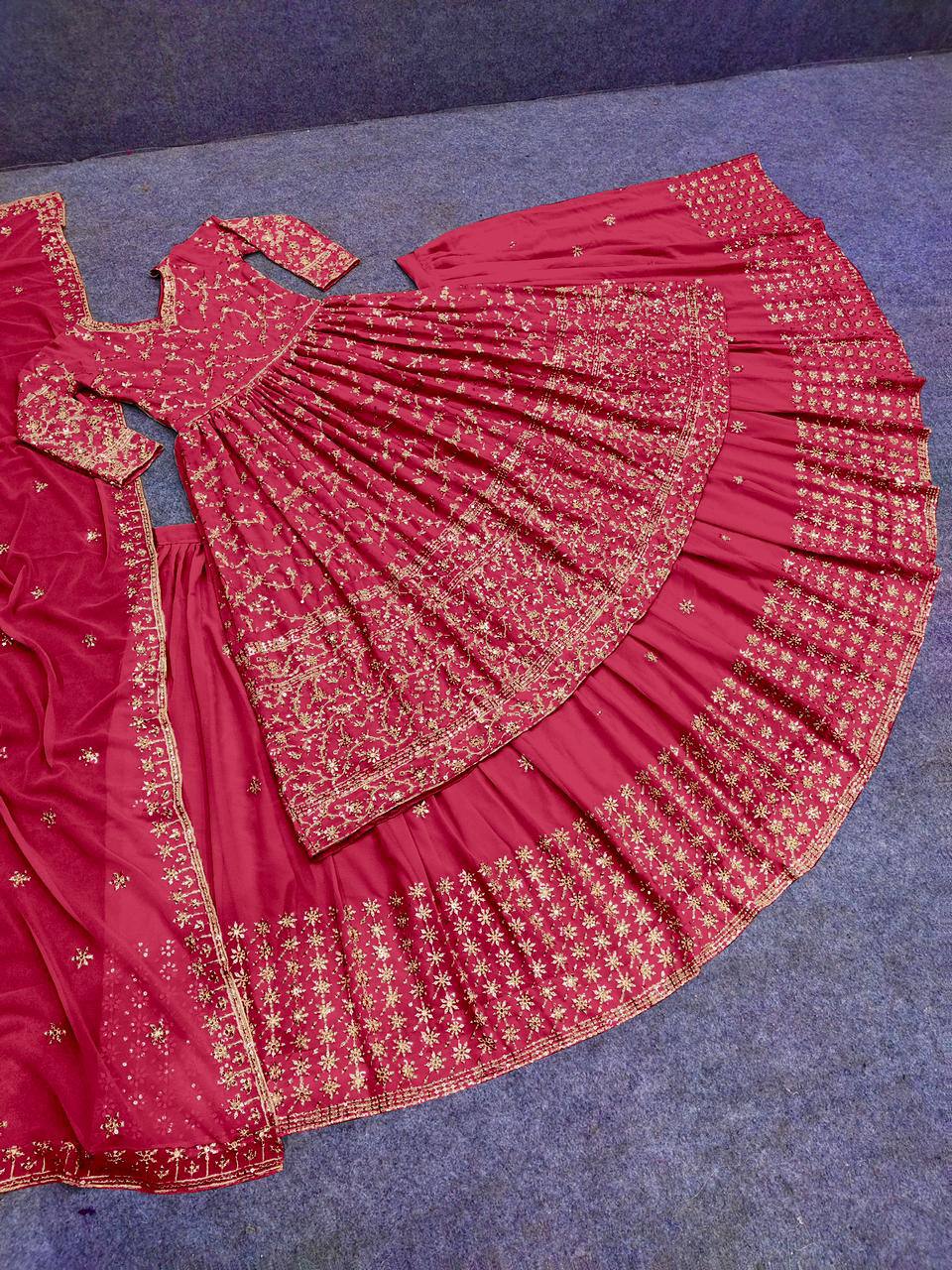 Buy Trendy Red Lehenga Choli Online in India - Joshindia