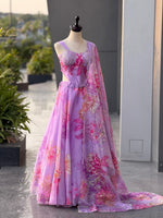 Pure Organza Digital Printed Lehenga Choli
