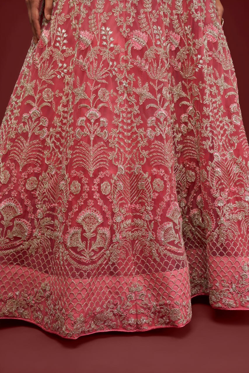 Buy Trendy Pink Heavy Embroidered Lehenga Choli