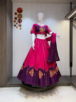 Beautiful Pink & Purple Navratri Lehenga Choli