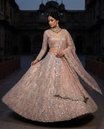Royal Ivory Coding Sequins Stone Lehenga Choli