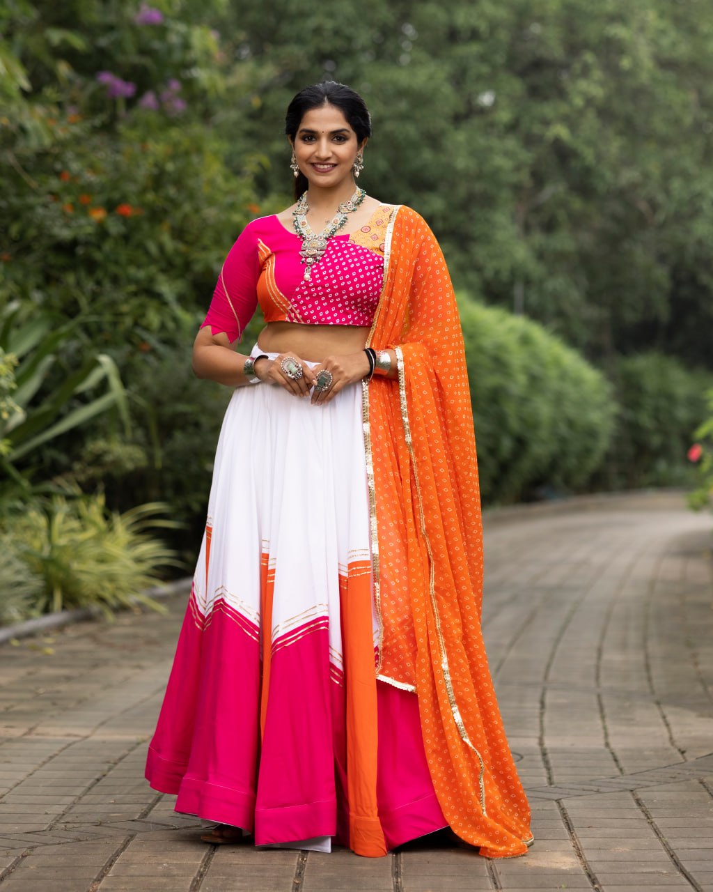 Designer Pure Rayon Cotton Gota Patti Lehenga Choli