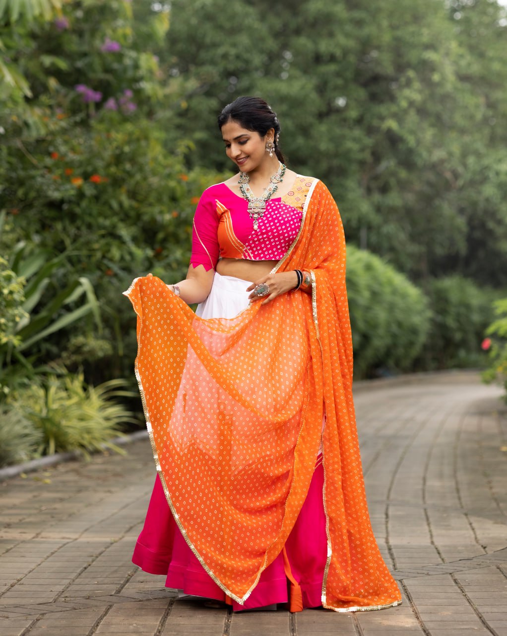 Designer Pure Rayon Cotton Gota Patti Lehenga Choli