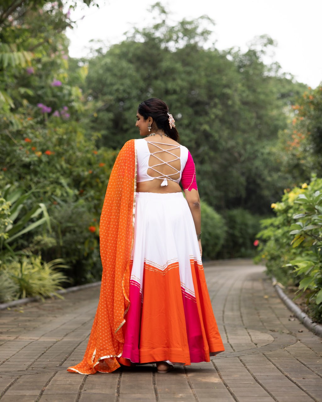 Designer Pure Rayon Cotton Gota Patti Lehenga Choli