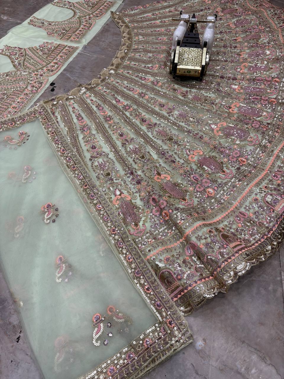 Light Designer Sequins EmbroideredLehenga Choli