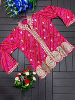 Elegant Pink & White Embroidered Lehenga with Designer Jacket