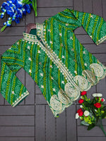 Stunning Green & White Embroidered Lehenga with Designer Jacket