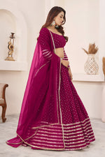 Radiant Rani Pink Sequins Georgette Lehenga Choli