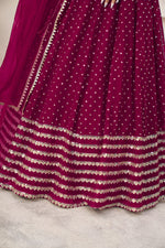 Radiant Rani Pink Sequins Georgette Lehenga Choli
